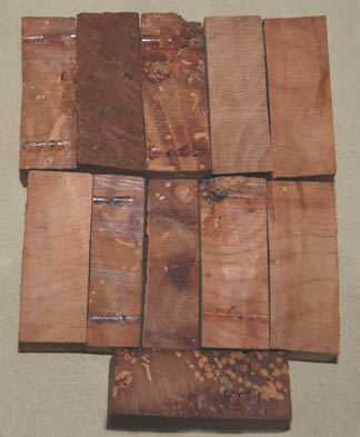 Cherry Burl Half Blanks