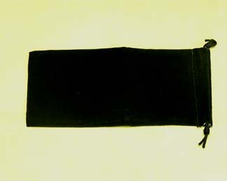Black Velour Drawstring Project Pouch- 3 Pack Black Velour Drawstring Project Pouch- 3 Pack
