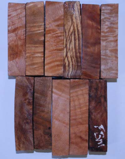 Fiddleback Maple Half Blanks