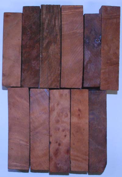 Madrone Burl Half Blanks