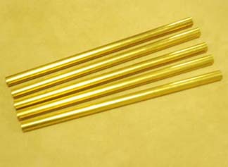 Long Brass Tubes- 5 Pack