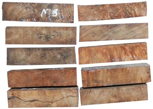 Stabilized Maple Burl Half Blanks