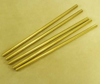 Long Brass Tubes- 5 Pack