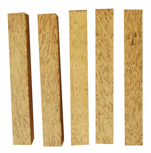 Straight Cut Coconut Palm Pen Blanks- 5 pk