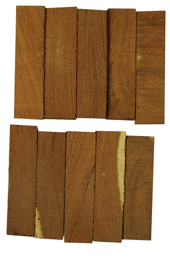 Figured Mesquite Half Blanks - 10 Pack