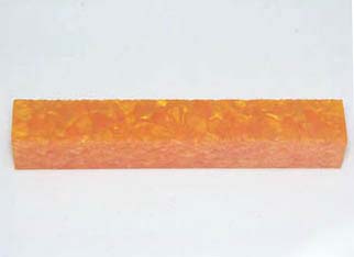Crushed Acylic Acetate Tangerine Pen Blank