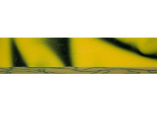 Acrylic Acetate Yellow with Black Lines Pen Blank