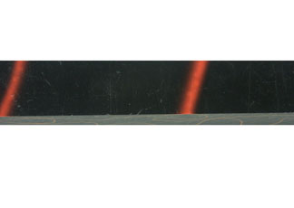 Acrylic Acetate Black with Orange Lines Pen Blank