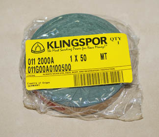 2000 Grit Shop Roll- 50 Yards