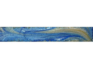 MicaPearl Blue, Gold, and White Pen Blank