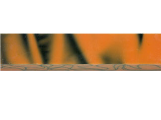Acrylic Acetate Orange with Black Lines