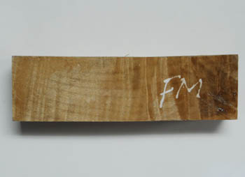 Figured Maple Stabilized Call Blank- 1 1/2 x 6