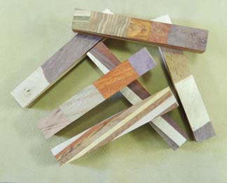 Multi-Layered Diagonal Cut Pen Blanks