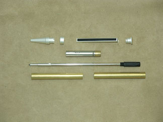 Traditional Twist Pen- Pearl Silver