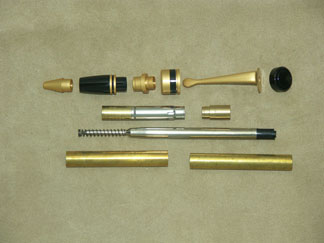 Ameroclassic Double Twist Pen- Satin Gold