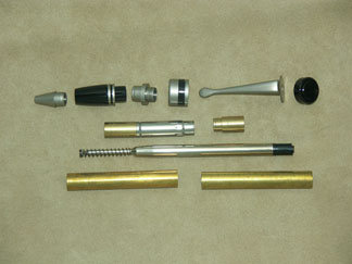 Ameroclassic Double Twist Pen- Satin Nickel