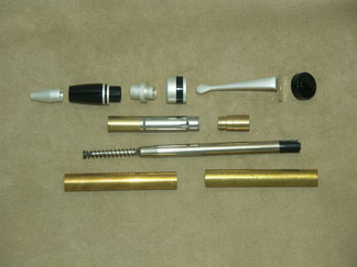 Ameroclassic Double Twist Pen- Pearl Silver