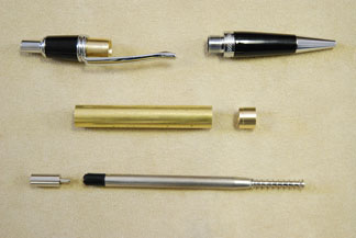 Sierra Button Click Pen- Chrome