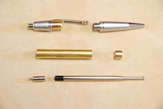 Sierra Button Click- Chrome with Satin Chrome