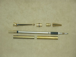 Camelot Art Deco Click Pencil- Upgrade 24k Gold
